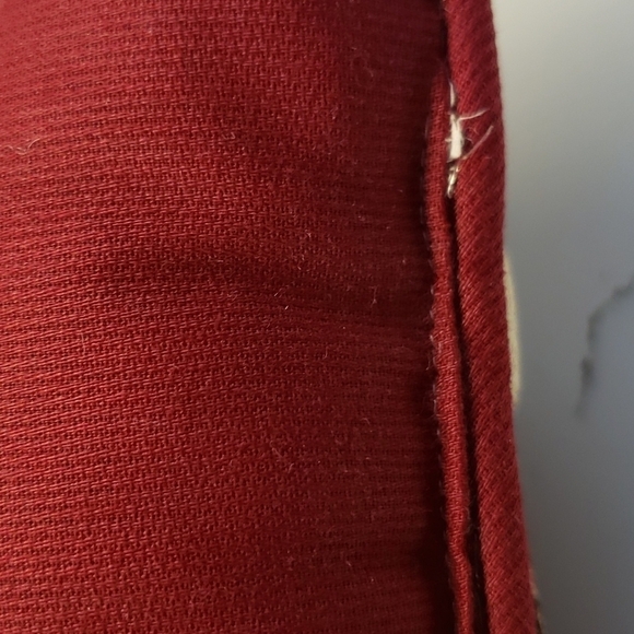 TAPESTRY square Christmas pillow cushion decorative candy canes holly 12" x 12" - Picture 6 of 6